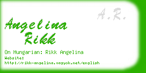 angelina rikk business card